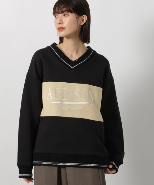 LAKOLE（ラコレ）の「裏起毛パネル切替プルオーバー / 150912（スウェット・レディース・チャコールグレー/ネイビー/オートミール・FREE）」の10枚目の写真