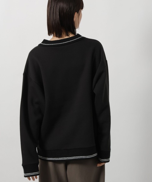 LAKOLE（ラコレ）の「裏起毛パネル切替プルオーバー / 150912（スウェット・レディース・チャコールグレー/ネイビー/オートミール・FREE）」の12枚目の写真