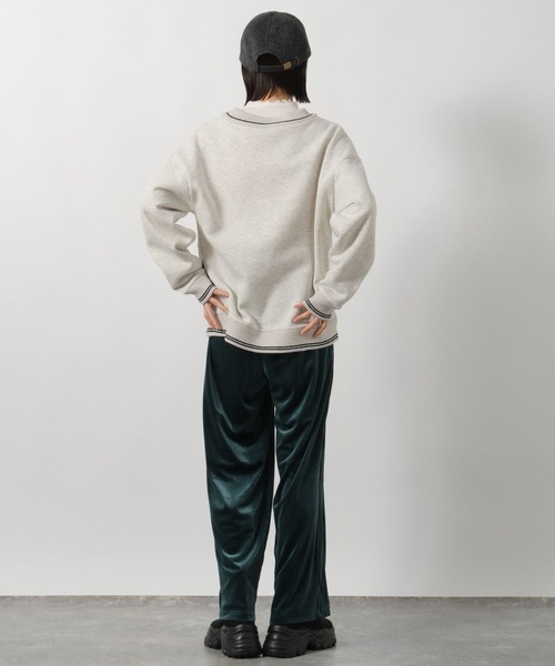 LAKOLE（ラコレ）の「裏起毛パネル切替プルオーバー / 150912（スウェット・レディース・チャコールグレー/ネイビー/オートミール・FREE）」の15枚目の写真