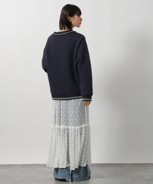 LAKOLE（ラコレ）の「裏起毛パネル切替プルオーバー / 150912（スウェット・レディース・チャコールグレー/ネイビー/オートミール・FREE）」の21枚目の写真