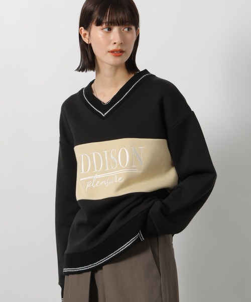 LAKOLE（ラコレ）の「裏起毛パネル切替プルオーバー / 150912（スウェット・レディース・チャコールグレー/ネイビー/オートミール・FREE）」の9枚目の写真