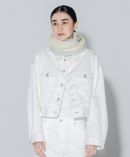 cumaco】カシミヤ 100% スヌード 無地 バイカラー レディース カシミア