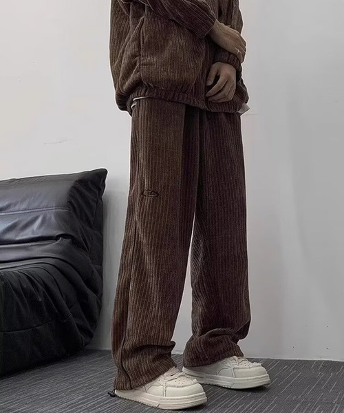 link lot(リンクロット)の「コーデュロイ刺繍サイドラインパンツ(その他パンツ・メンズ・ブラウン/ブラック・M/L)」の13枚目の写真