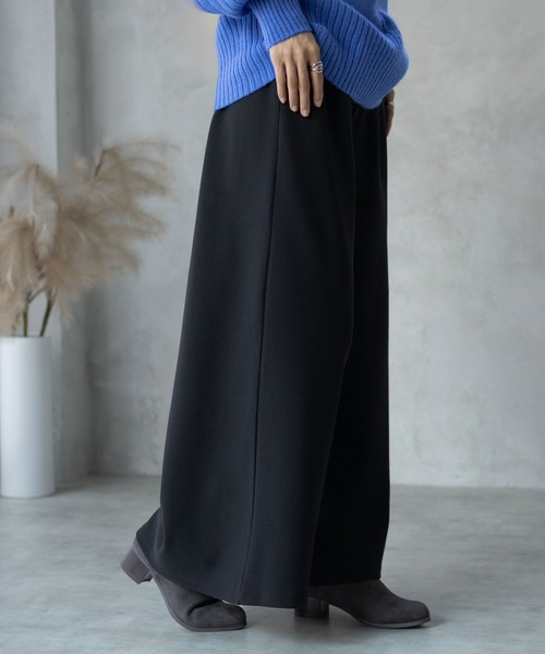 NAVY（ネイビー）の「【ｎAvy】裏側フリース ボンディングワイドテーパードパンツ（その他パンツ・レディース・ブラック/ネイビー/オレンジ/チャコール・M/L）」の7枚目の写真