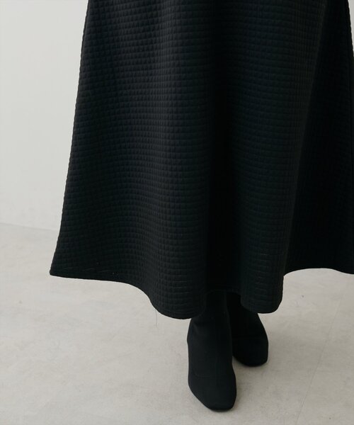 natural couture（ナチュラルクチュール）の「【mamamo】Wzipスクエアキルトカットワンピース（ワンピース・レディース・オフホワイト/チャコールグレー/ブラック・FREE）」の12枚目の写真