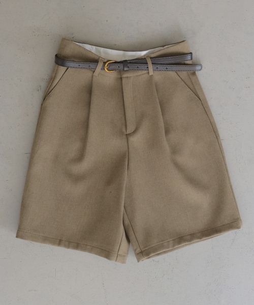 CLEIO（クレイオ）の「【CLEIO】ベルト付き　ハイウエストショートタックパンツ（その他パンツ・レディース・モカ/ベージュ/チャコールグレー/アイボリー/ブラック・FREE）」の11枚目の写真