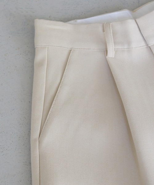 CLEIO（クレイオ）の「【CLEIO】ベルト付き　ハイウエストショートタックパンツ（その他パンツ・レディース・モカ/ベージュ/チャコールグレー/アイボリー/ブラック・FREE）」の13枚目の写真