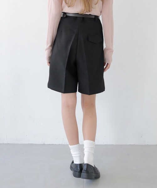 CLEIO（クレイオ）の「【CLEIO】ベルト付き　ハイウエストショートタックパンツ（その他パンツ・レディース・モカ/ベージュ/チャコールグレー/アイボリー/ブラック・FREE）」の20枚目の写真