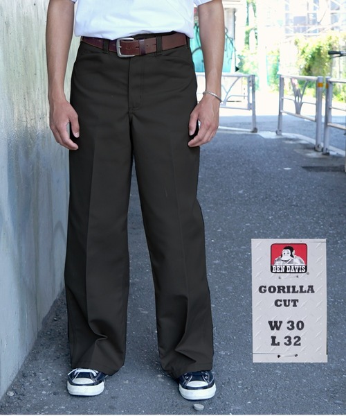 BEN DAVIS USA》USA GORILLA CUT BLACK/ゴリラカット（チノパンツ