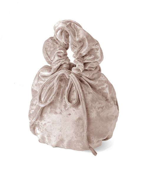 ANEMONE（アネモネ）の「ギャザーハンドルクラッシュベロアバッグ（ハンドバッグ・レディース・ライトブラウン/クリアブルー/ブラック/ベージュ・FREE）」の5枚目の写真