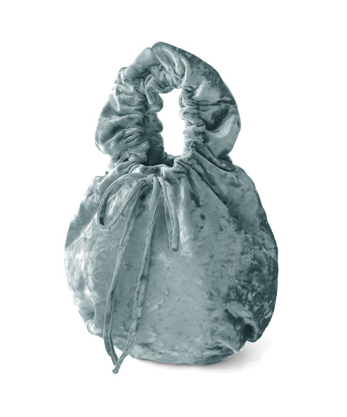 ANEMONE（アネモネ）の「ギャザーハンドルクラッシュベロアバッグ（ハンドバッグ・レディース・ライトブラウン/クリアブルー/ブラック/ベージュ・FREE）」の6枚目の写真