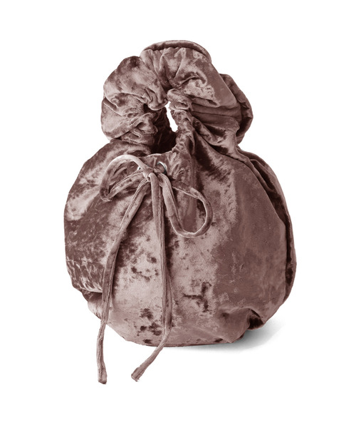 ANEMONE（アネモネ）の「ギャザーハンドルクラッシュベロアバッグ（ハンドバッグ・レディース・ライトブラウン/クリアブルー/ブラック/ベージュ・FREE）」の7枚目の写真