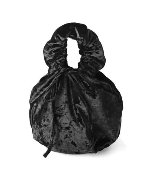 ANEMONE（アネモネ）の「ギャザーハンドルクラッシュベロアバッグ（ハンドバッグ・レディース・ライトブラウン/クリアブルー/ブラック/ベージュ・FREE）」の8枚目の写真