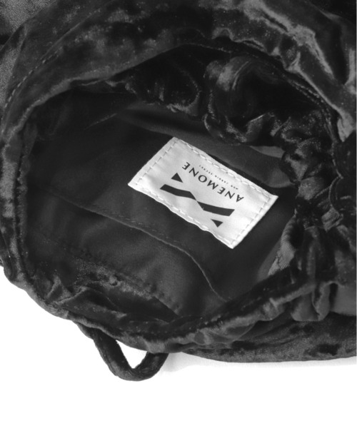 ANEMONE（アネモネ）の「ギャザーハンドルクラッシュベロアバッグ（ハンドバッグ・レディース・ライトブラウン/クリアブルー/ブラック/ベージュ・FREE）」の11枚目の写真