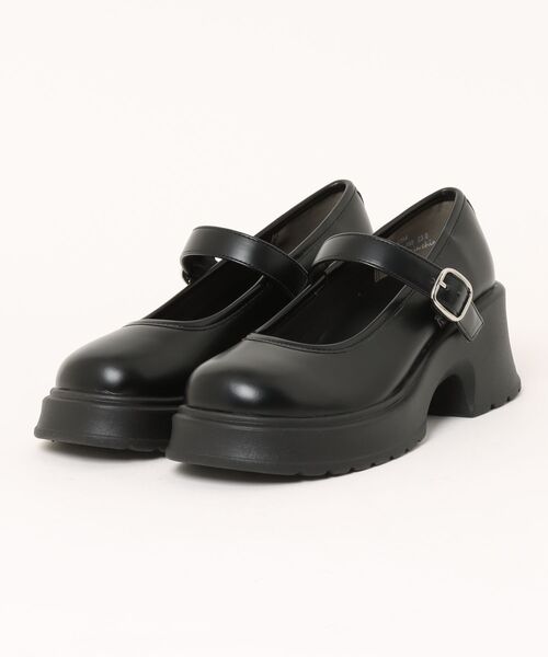 sesenta（セセンタ）の「【sesenta】ベルト付き厚底パンプス（パンプス・レディース・シルバー/ブラック・23.0cm/23.5cm/24.0cm/24.5cm）」の2枚目の写真