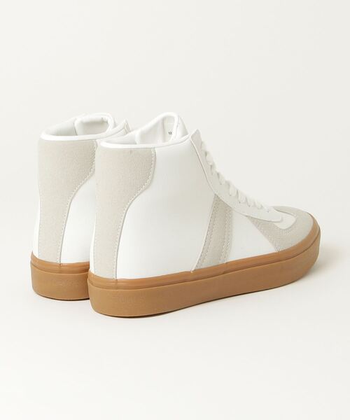 GERMAN TRAINER(ジャーマントレーナー)の「AAA+/クラシックハイカットスニーカー(2428)(スニーカー・メンズ・ホワイト/ブラック/ブラック系その他/ホワイト系その他・36/37/39/40/41/42/43/45/38/44)」の5枚目の写真