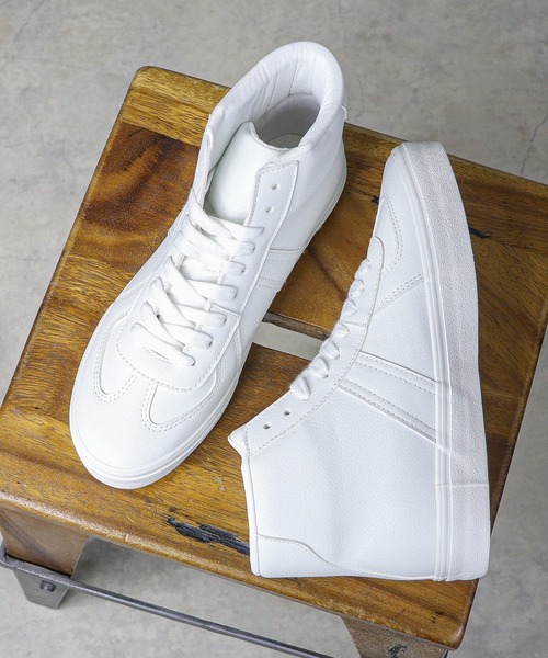 GERMAN TRAINER(ジャーマントレーナー)の「AAA+/クラシックハイカットスニーカー(2428)(スニーカー・メンズ・ホワイト/ブラック/ブラック系その他/ホワイト系その他・36/37/39/40/41/42/43/45/38/44)」の7枚目の写真