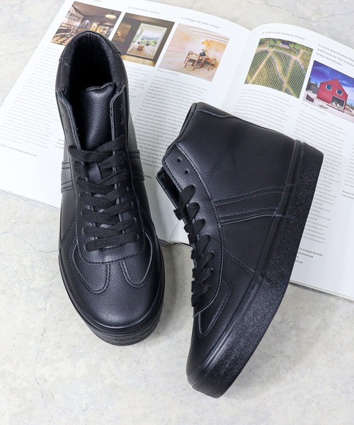 GERMAN TRAINER(ジャーマントレーナー)の「AAA+/クラシックハイカットスニーカー(2428)(スニーカー・メンズ・ホワイト/ブラック/ブラック系その他/ホワイト系その他・36/37/39/40/41/42/43/45/38/44)」の10枚目の写真