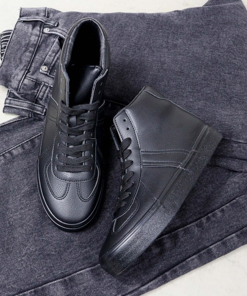 GERMAN TRAINER(ジャーマントレーナー)の「AAA+/クラシックハイカットスニーカー(2428)(スニーカー・メンズ・ホワイト/ブラック/ブラック系その他/ホワイト系その他・36/37/39/40/41/42/43/45/38/44)」の11枚目の写真