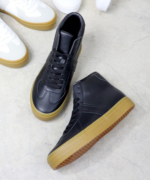 GERMAN TRAINER(ジャーマントレーナー)の「AAA+/クラシックハイカットスニーカー(2428)(スニーカー・メンズ・ホワイト/ブラック/ブラック系その他/ホワイト系その他・36/37/39/40/41/42/43/45/38/44)」の12枚目の写真