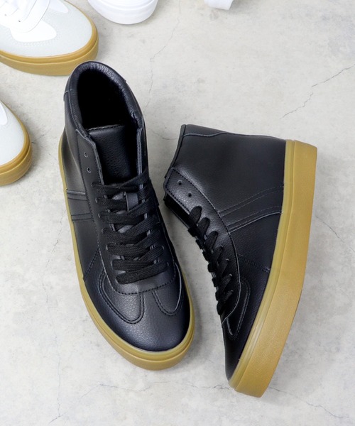 GERMAN TRAINER(ジャーマントレーナー)の「AAA+/クラシックハイカットスニーカー(2428)(スニーカー・メンズ・ホワイト/ブラック/ブラック系その他/ホワイト系その他・36/37/39/40/41/42/43/45/38/44)」の13枚目の写真