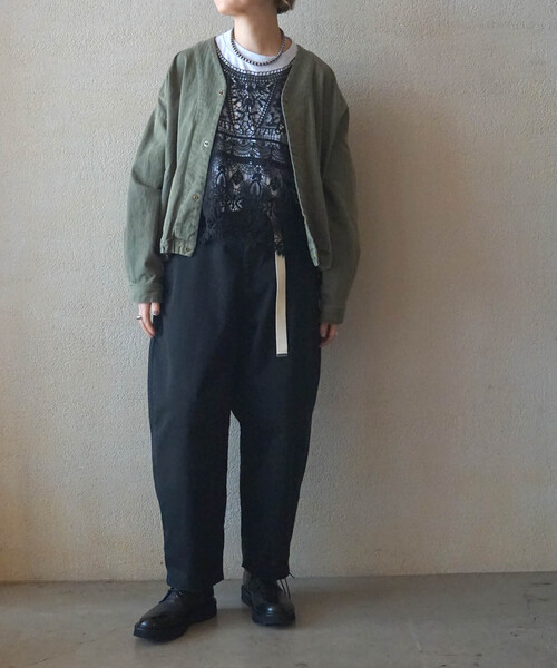 JOURNAL STANDARD LUXE(ジャーナルスタンダード ラックス)の「《追加》レースMIX ノースリーブブラウス(シャツ/ブラウス・レディース・ブラック/アイボリー・FREE)」の11枚目の写真