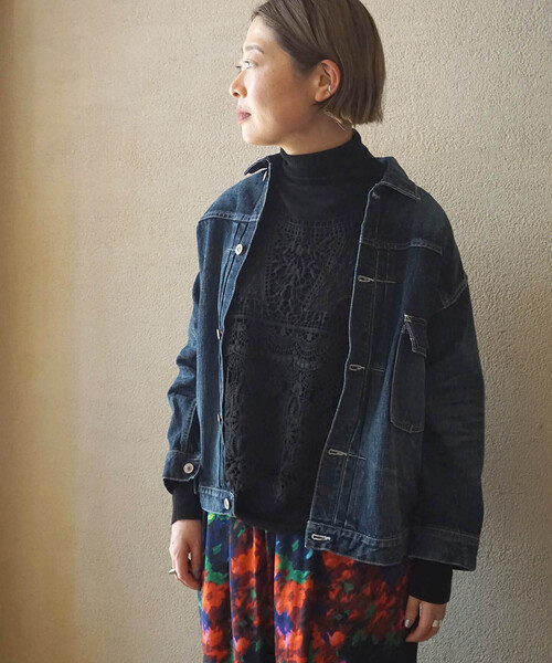 JOURNAL STANDARD LUXE(ジャーナルスタンダード ラックス)の「《追加》レースMIX ノースリーブブラウス(シャツ/ブラウス・レディース・ブラック/アイボリー・FREE)」の12枚目の写真