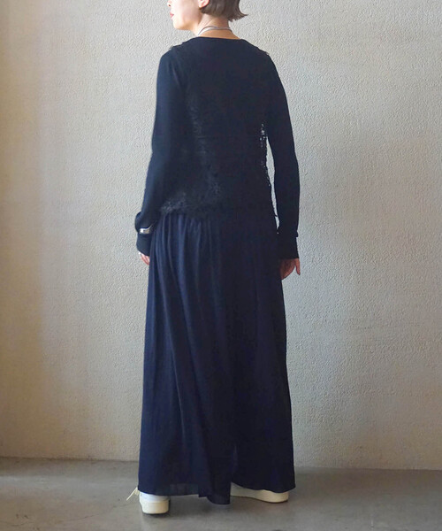 JOURNAL STANDARD LUXE(ジャーナルスタンダード ラックス)の「《追加》レースMIX ノースリーブブラウス(シャツ/ブラウス・レディース・ブラック/アイボリー・FREE)」の13枚目の写真