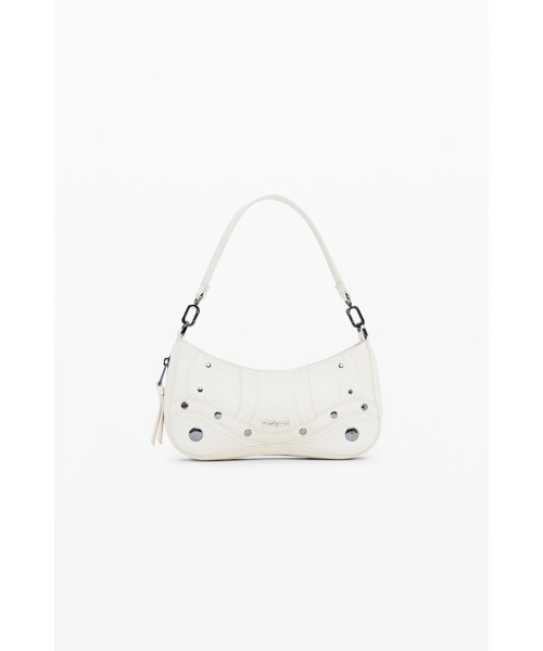 Desigual（デシグアル）の「スタッズアクセントホワイトショルダーバッグ（ボディバッグ/ウエストポーチ・レディース・ホワイト・FREE）」の7枚目の写真