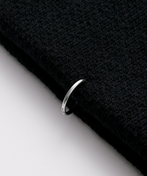 ニットビーニー 黒・グレー・白のグラデーション (1) GRADATION BEANIE / グラデーションビーニー（ニットキャップ