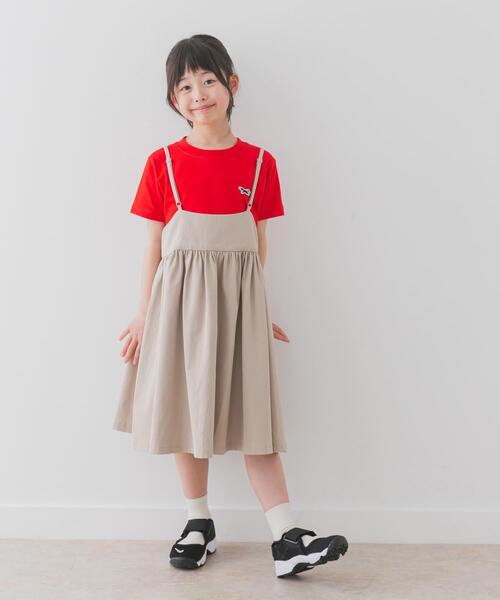 URBAN RESEARCH DOORS(アーバンリサーチドアーズ)の「キャミソールジャンパースカート(KIDS)(ワンピース・キッズ・ブラック/ベージュ・135/120/105)」の1枚目の写真