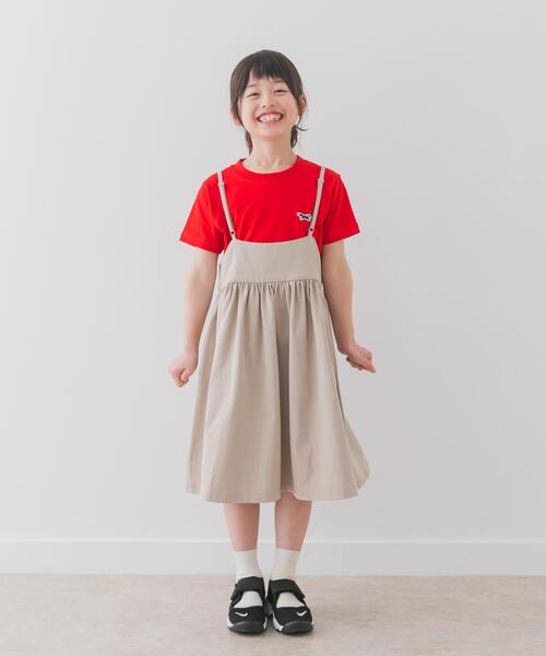 URBAN RESEARCH DOORS(アーバンリサーチドアーズ)の「キャミソールジャンパースカート(KIDS)(ワンピース・キッズ・ブラック/ベージュ・135/120/105)」の4枚目の写真