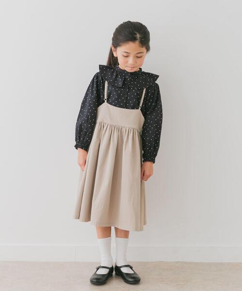 URBAN RESEARCH DOORS(アーバンリサーチドアーズ)の「キャミソールジャンパースカート(KIDS)(ワンピース・キッズ・ブラック/ベージュ・135/120/105)」の9枚目の写真