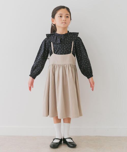 URBAN RESEARCH DOORS(アーバンリサーチドアーズ)の「キャミソールジャンパースカート(KIDS)(ワンピース・キッズ・ブラック/ベージュ・135/120/105)」の10枚目の写真