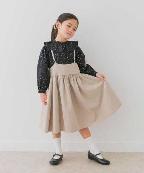 URBAN RESEARCH DOORS(アーバンリサーチドアーズ)の「キャミソールジャンパースカート(KIDS)(ワンピース・キッズ・ブラック/ベージュ・135/120/105)」の12枚目の写真