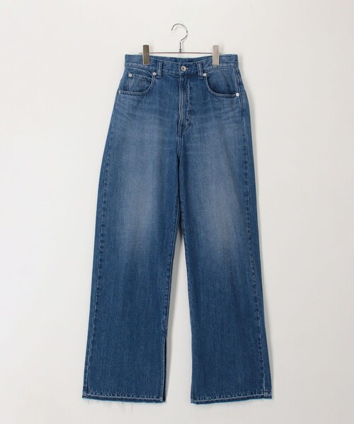 RMR デニム フレアパンツ セール】【RM denim】スリットフレアハイウエストデニム（デニム