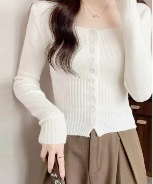 【極美品　現行】ラルディーニ　ハイゲージニット　カーディガン　リネン　春夏 極美品 現行】ラルディーニ ハイゲージニット カーディガン