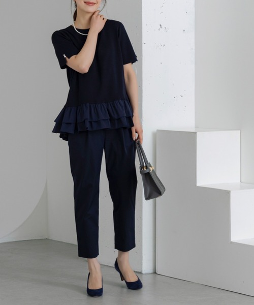 Sono(ソーノ)の「【SONO/ソーノ】〔ファンクショナル Knit〕プリマハイブリッドプルオーバー(ニット/セーター・レディース・ブラック/ホワイト×ブラック/ネイビー/ホワイト/ブラック×ブラック・F)」の8枚目の写真