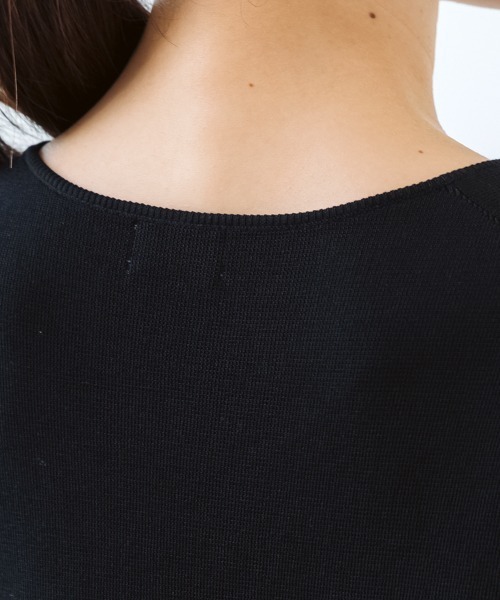 Sono(ソーノ)の「【SONO/ソーノ】〔ファンクショナル Knit〕プリマハイブリッドプルオーバー(ニット/セーター・レディース・ブラック/ホワイト×ブラック/ネイビー/ホワイト/ブラック×ブラック・F)」の13枚目の写真