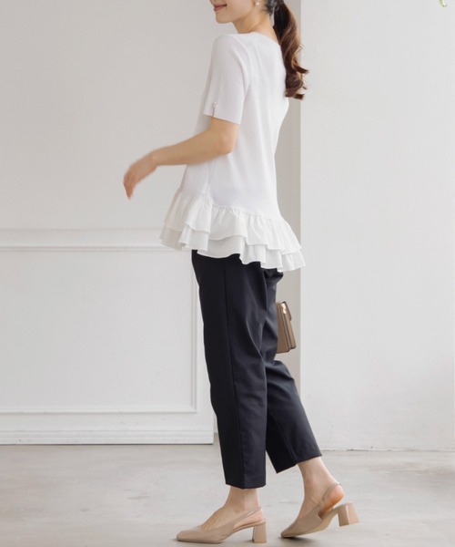 Sono(ソーノ)の「【SONO/ソーノ】〔ファンクショナル Knit〕プリマハイブリッドプルオーバー(ニット/セーター・レディース・ブラック/ホワイト×ブラック/ネイビー/ホワイト/ブラック×ブラック・F)」の20枚目の写真
