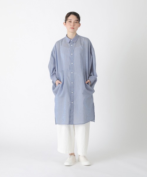Plantation(プランテーション)の「BIZENシュリンクデニム / パンツ / (O)(その他パンツ・レディース・ネイビー/ブルー/ホワイト・M size)」の13枚目の写真