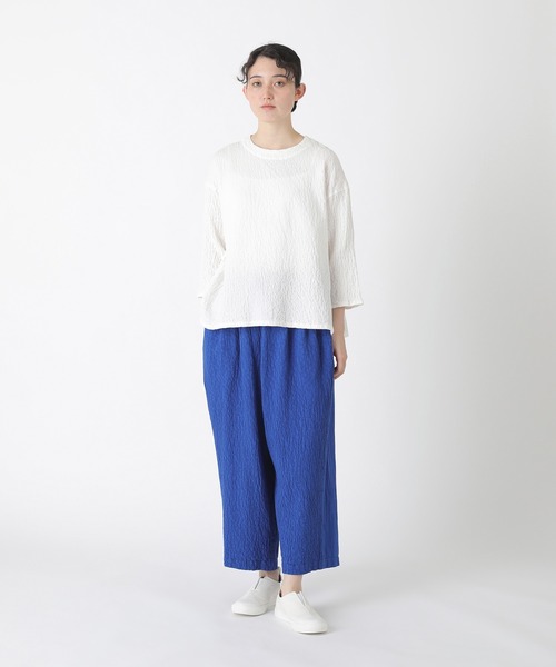 Plantation(プランテーション)の「BIZENシュリンクデニム / パンツ / (O)(その他パンツ・レディース・ネイビー/ブルー/ホワイト・M size)」の16枚目の写真