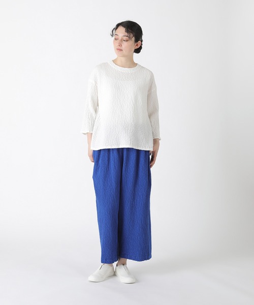 Plantation(プランテーション)の「BIZENシュリンクデニム / パンツ / (O)(その他パンツ・レディース・ネイビー/ブルー/ホワイト・M size)」の17枚目の写真