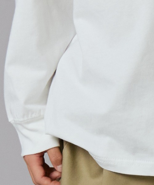 PAIRMANON STREET（ペアマノンストリート）の「【PAIRMANON STREET】ライン入り ポロ襟 長袖 Tシャツ トップス 天竺（ポロシャツ・キッズ・ホワイト/グリーン/ブラック・90/130/100/150/120/110/160/140）」の6枚目の写真