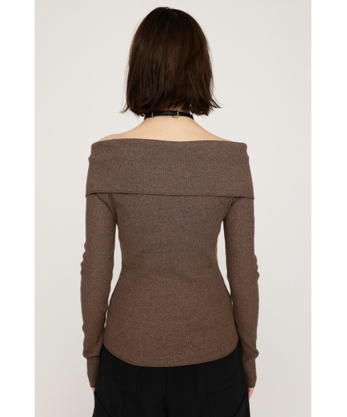 SLY（スライ）の「OFFSHOULDER FRONT ZIP TOPS オフショルダー フロントジップ トップス 秋服 春服（Tシャツ/カットソー・レディース・ブラック系その他2/ネイビー系/ブラウン系その他2・FREE）」の13枚目の写真