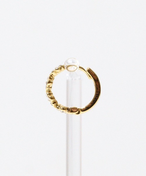 flower（フラワー）の「ビジューフープピアス（ピアス（片耳用）・レディース・ゴールド・FREE）」の6枚目の写真