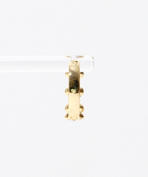 flower（フラワー）の「ビジューフープピアス（ピアス（片耳用）・レディース・ゴールド・FREE）」の2枚目の写真