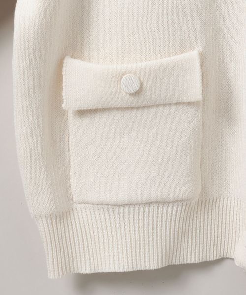 JEANASIS（ジーナシス）の「ショルダーパッドショートカーディガン/323174（カーディガン/ボレロ・レディース・ブルー系その他/アイボリー/ピンク/ブラック・FREE）」の10枚目の写真