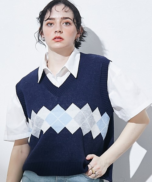 TTOL(トール)の「ルーズシルエット半袖シャツ(シャツ/ブラウス・レディース・オフホワイト/ピンク・FREE)」の7枚目の写真