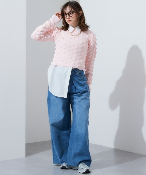 TTOL(トール)の「ルーズシルエット半袖シャツ(シャツ/ブラウス・レディース・オフホワイト/ピンク・FREE)」の19枚目の写真